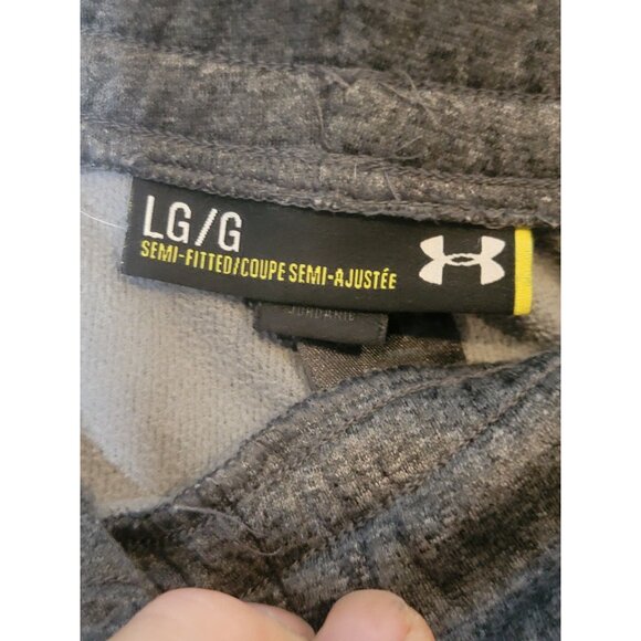 Under Armour Flare Leg Sweatpants Large Women's Gray Elastic Waist Drawstring - Picture 5 of 6